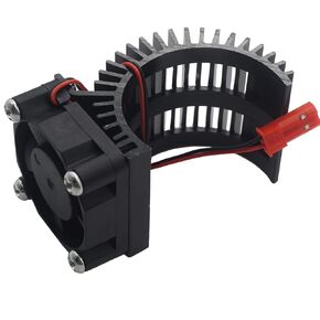 ShareGoo RC 540 545 550 Brushless Brushed Motor Heatsink with Cooling Fan 5-6V Compatible with HSP HPI Wltoys Himoto Tamiya 1/10 RC Crawler Truck Off Road Buggy Car