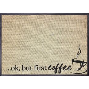 Coffee Bar Mat Coffee Bar Mats for Countertop, Coffee Maker Mat Coffee Bar Mat Spill Mat Coffee Machine Mat, Coffee Bar Accessories Supplies for Coffee Station (Style A)