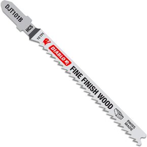 Diablo by Freud DJT101B5 4 in. 10 TPI High Carbon Steel T-Shank Jig Saw Blades for Fine Finish Cuts in Wood (5-Pack)