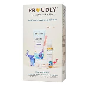 مجموعة هدايا طبقات الرطوبة للأطفال الذين يعانون من الميلانين، صممها أطباء الجلدية للعناية ببشرة الأطفال للبشرة الحساسة والجافة - مثالية للأكزيما وغطاء المهد in Kuwait