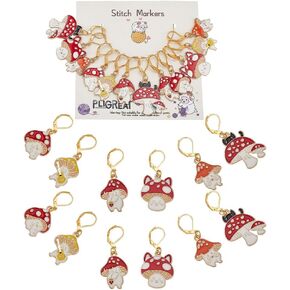 PLIGREAT 12 Pcs Colorful Duck Stitch Markers Cute 3D Swimming Duck Crochet Stitch Marker Charms with Removable Lobster Clasp Locking Knitting Markers for Weaving Sewing Quilting Jewelry Making