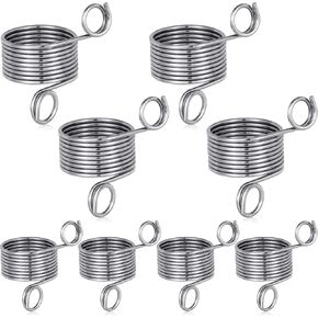 PAGOW 8PCS Knitting Crochet Loop Ring, Crochet Ring for Finger Yarn Guide, Adjustable Open Crochet Holders, Crochet Ring Crochet Loop Rings Accessories for Faster Knitting (2 Styles)