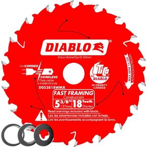 Freud-Diablo DB 5-3/8 X 18T Wood CSB MB, Multicolor, D053818WMX, One Size