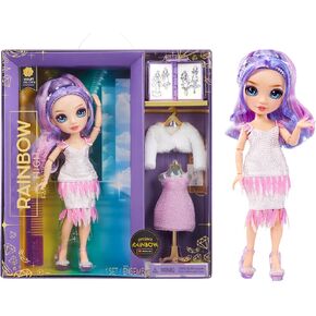 Rainbow High Fantastic Fashion Violet Willow - Purple 11" Fashion Doll and Playset with 2 Complete Doll Outfits, and Fashion Play Accessories, Great Gift for Kids 4-12 Years Old