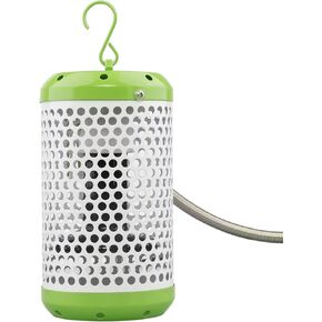 Reptile Heat Lamp Bulb Fixture - Ceramic Heat Emitter with Anti-Scald Lampshade Heater Guard Protector Covers (Large)