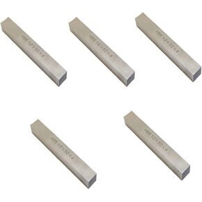 5 Pc 1/2'' x 1/2'' x 4'' HSS Square Tool Bit Lathe Fly Cutter Mill Blank