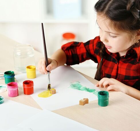 التنين درو كتل خشبية غير مكتملة | DIY مكعبات خشبية للحرف اليدوية | 1/2 بوصة | 200 حزمة in Kuwait