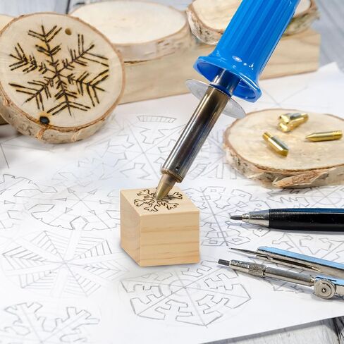 التنين درو كتل خشبية غير مكتملة | DIY مكعبات خشبية للحرف اليدوية | 1/2 بوصة | 200 حزمة in Kuwait