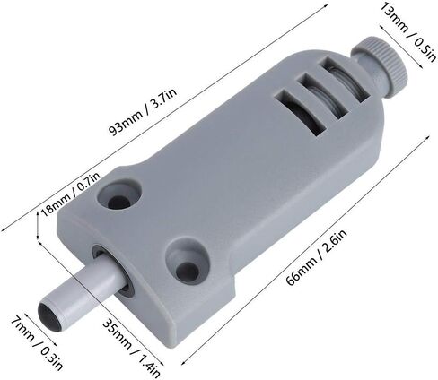10Pcs Cabinet Door Buffer, Cupboard Cabinet Door Damper Soft Close Adpater ABS Plastic Heavy Duty Adjustable Damping Bumper Reinforced Silencer Mute in Saudi Arabia