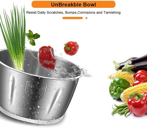 220V Food Processor & 2L Meat Grinder Chopper for for Meat, Vegetables, Fruits and Nuts,4 Bi-Level Blades, Stainless Steel (EU Plug) in Kuwait