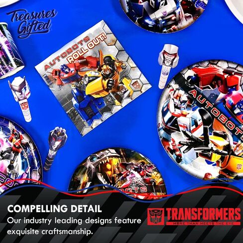 Treasures Gifted Officially Licensed Transformers Tablecloth - Pack of 1 Transformers Table Cloth for Birthday 54 x 108 Inches - Transformers Birthday Party Supplies - Transformers Tablecloth in Saudi Arabia