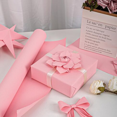 لفة ورق تغليف ياركوني كرافت - 17 بوصة × 33 قدم قابلة لإعادة التدوير ثقيلة الوزن بلون خالص ورق تغليف الهدايا لتغليف الأعمال الفنية وتغليف الأرضيات ومفرش طاولة الطرود، أصفر ليموني in Kuwait
