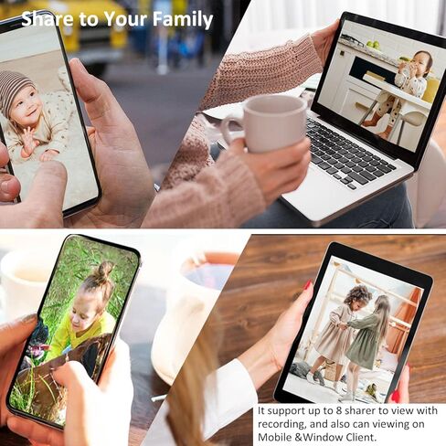 كاميرا أمان داخلية/خارجية، عبوتان، تخزين سحابي مجاني 1080 بكسل مع 2.4 جيجا / 5 جيجا واي فاي، كشف الحركة البشرية بإمالة 360 درجة ورؤية ليلية ملونة في اتجاهين in Kuwait