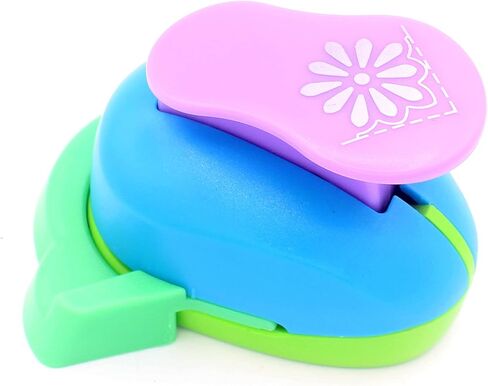 Hollow Right-Angle Embossing Punch Handmade Scrapbooking Craft Lever Corner Punch Embossing Puncher Fancy Corner Punch (Chrysanthemum) in Kuwait