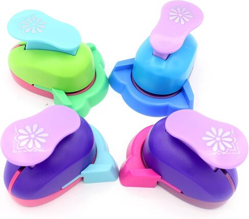 Hollow Right-Angle Embossing Punch Handmade Scrapbooking Craft Lever Corner Punch Embossing Puncher Fancy Corner Punch (Chrysanthemum) in Kuwait