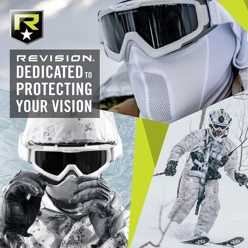 مجموعة ديلوكس من Revision Military SnowHawk - نظام نظارات للطقس البارد مع بالاكلافا، عدسة حرارية قرمزية - نظارات عسكرية مضادة للضباب لحماية العين in Kuwait