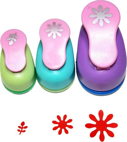 Crafts Punch Set 5/8-Inch Paper Punches,Pack of 3,Heart,Circle,Star in Kuwait