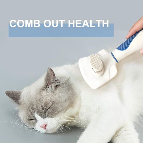 فرشاة تنظيف ذاتية - فرشاة للقطط والكلاب من أجل تساقط الشعر والعناية به بشكل آمن، تزيل بلطف الطبقة السفلية السائبة والشعر المتشابك، فرشاة العناية بالحيوانات الأليفة ذات الشعر الطويل والقصير in Kuwait