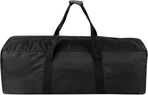 حقيبة كبيرة الحجم بسحاب مقاس 47 بوصة من القماش الخشن للمعدات الثقيلة حقيبة طويلة مقاومة للماء باللون الأسود in Kuwait