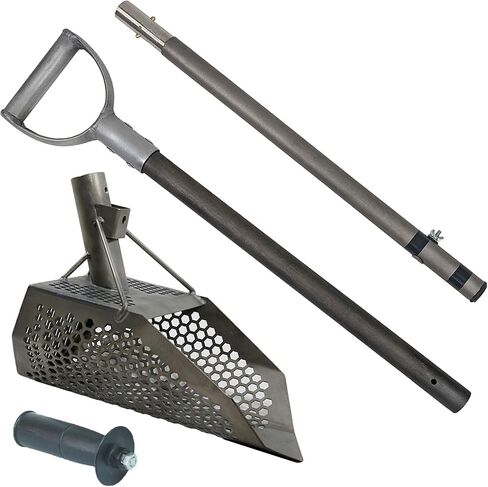 Titanium Beach Sand Scoop Includes Titanium Pole with Handle (Dune Scoops ProSeries Typhon Titanium Beach Sand Scoop Includes Titanium Pole with Handle) in Saudi Arabia