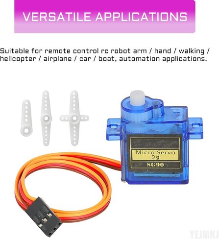 10pcs SG90 9G Micro Servos Mini SG90 Servo Motor Kit for RC Robot Arm Helicopter Airplane Car Boat Automation Control DIY Projects, Control Angle 180° in Saudi Arabia