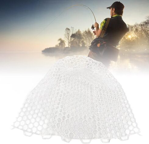 VBESTLIFE 65cm Depth Rubber Replacement Net for Fishing Landing Net in Saudi Arabia