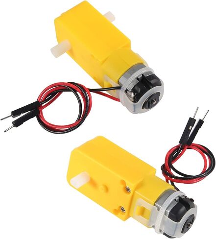 4 مجموعات DC الكهربائية TT Prewired Gear Motor Wheel Kit 3-6V محرك علبة التروس TT ذو العمود المزدوج مع عجلة إطار سيارة بلاستيكية 69 مم لنموذج إطارات سيارات روبوت RC الذكية in Kuwait