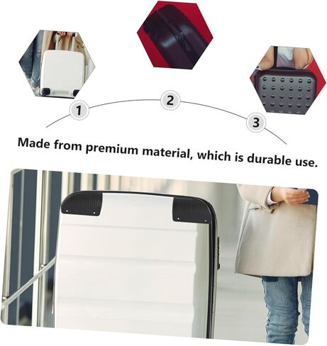 SWOOMEY 6 Pcs Box Accessories Corner Protector Baggage Corner Protectors Suitcase Corner Protector DIY Bag Material Baby Guards Baby Items Bag Accessories Care Anti-Scratch Plastic in Kuwait