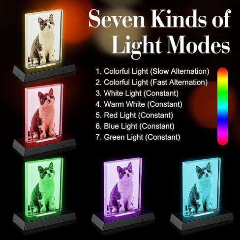 Qunclay 3 Sets Sublimation Crystal Frames LED Base,3.9 x 5.9 In,Black in Kuwait