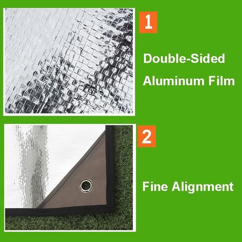 Mountain Spring Heavy Duty Aluminum Foil Emergency Camping Survival Blanket Moisture-Proof Mat - 2 Person | All-Weather Ground Sheet Footprint Mat Tarp Emergency Blanket in Kuwait