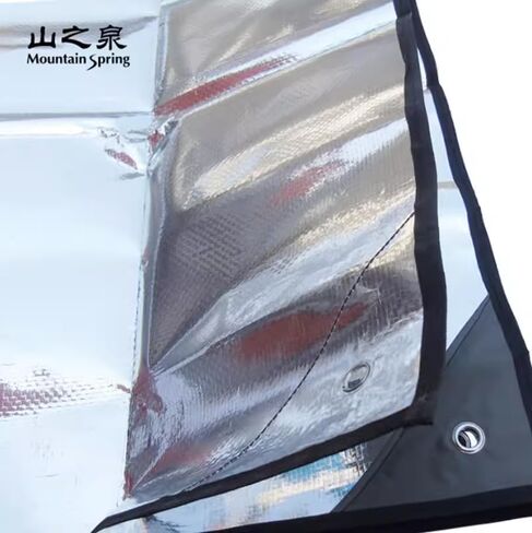Mountain Spring Heavy Duty Aluminum Foil Emergency Camping Survival Blanket Moisture-Proof Mat - 2 Person | All-Weather Ground Sheet Footprint Mat Tarp Emergency Blanket in Kuwait
