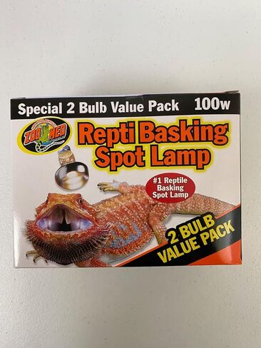 مصابيح تسخين الزواحف Zoomed Repti Basking Spot Bulb - ضوء تشمس 100 واط للزواحف (6 عبوات مع 2 لكل عبوة) - تتضمن موسوعة إضاءة الزواحف المرفقة in Kuwait