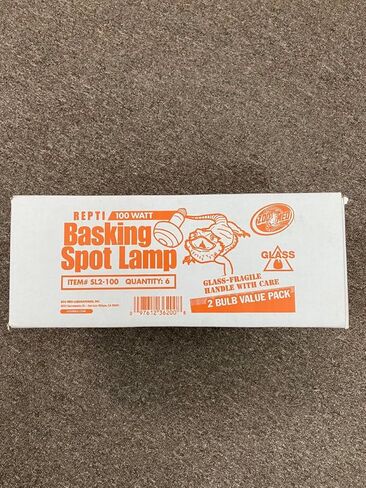 مصابيح تسخين الزواحف Zoomed Repti Basking Spot Bulb - ضوء تشمس 100 واط للزواحف (6 عبوات مع 2 لكل عبوة) - تتضمن موسوعة إضاءة الزواحف المرفقة in Kuwait