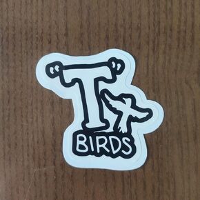 (Pack of 3) T Birds Grease Sticker for Jacket Grease Sticker 3 inch