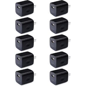Fast Charger Block, Single Port USB Wall Plug for Phone 15 Charging Cubes 1A Power Adapter Compatible iPhone 16/15 Pro Max/14/13/12/11/XS/8,Samsung Galaxy S24 S23 Ultra/A15/A14/A54/A13/A53/S22+/S10/S9