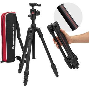 Manfrotto Befree Advanced Special Edition 4-Section Aluminum Travel Tripod with 494 Center Ball Head for Sony Alpha Cameras
