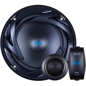 سماعات سيارة Autotek ATS65C مقاس 6.5 بوصة ثنائية الاتجاه (أسود وأزرق، زوج) - 300 وات بحد أقصى، اتجاهين، ملف صوتي، مكبر صوت على شكل قبة ناعمة من Neo-Mylar، زوج من مكبرات صوت للسيارة