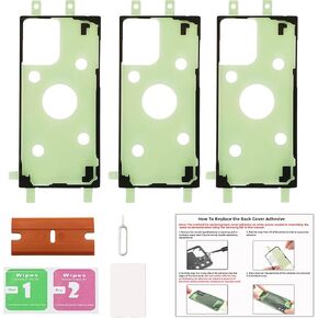 Galaxy Note 10 Back Cover Pre-Cut Tape, Back Door Cover Adhesive Double Sided Tape Replacement for Samsung Galaxy Note 10 with Tools