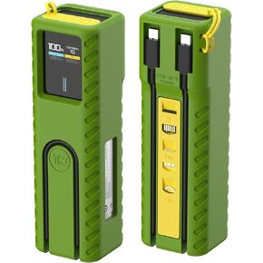 SIKAI CASE Silicone Case for CUKTECH 10 Power Bank Shockproof Protective Cover Only Compatible with CUKTECH 10 Power Bank Fits Perfectly Dustproof Soft with Loop and Dust Cover Plug(Gray)