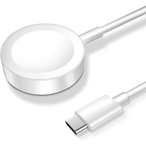𝟐𝟎𝟐𝟒 𝐔𝐩𝐠𝐫𝐚𝐝𝐞𝐝 Magnetic Charging Cable for Apple Watch Charger,[USB C Port] Wireless iWatch Charger Cables Compatible with iWatch Series Ultra2/Ultra/8/7/6/SE/SE2/5/4/3/2[1.6FT/0.5M],White