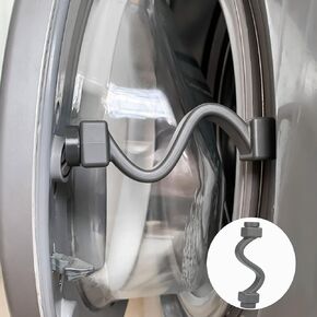 Washer Door Prop, [Easy to Stick] Front Load Washer Door Prop (Blue-2P-TPU)