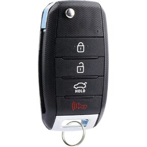 KeylessOption Keyless Entry Car Remote Flip Key Fob Ignition High Security Blade for Kia Sportage Optima Soul