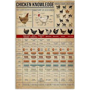 Chicken Coop Metal Tin Sign Guess What Ranch Retro Poster Garage Kitchen Wall Plaque Home Decor Farm Club Painting Poster 8x12 Inch