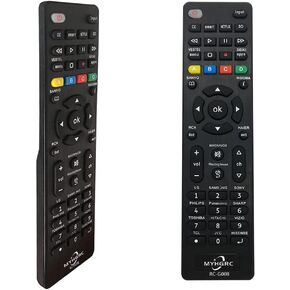 Universal Remote Control for Insignia/Sanyo/Sharp/Samsung/Sony/Hisense/Panasonic/Philips/Toshiba/LG Smart TVs and More Brands, Simple Set-up Required