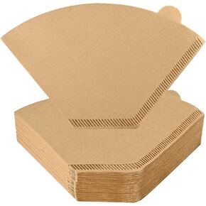 Coffee Filters 2, Cone Coffee Filters, Disposable Natural Paper Filters for Pour Over and Drip Coffee Maker, 2-6 Cup, Unbleached, No chemicals, 100 Count