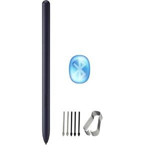 Tab S9 S Pen (WithBluetooth, 4096 Pressure Sensor) Compatible with Galaxy Tab S9, Tab S9 Plus,Tab S9 Ultra 2023 All Version Stylus Pen, Air Command for Personalized Actions with 5*Tips/Nibs (Black)
