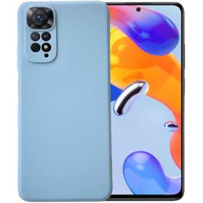 متوافق مع هاتف Xiaomi Redmi Note 11S من جل السيليكون السائل الناعم غطاء خلفي أساسي للهاتف المحمول (برتقالي)