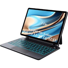CHESONA Magic-Style Keyboard Case for Samsung Galaxy Tab S9 FE 5G 10.9'', S9/S8/S7 11 inch