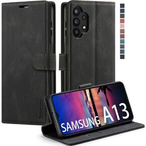 Samsung Galaxy A13 5G Case,Samsung Galaxy A13 5G Wallet Case with Card Holder [RFID Blocking] Kickstand Magnetic,Leather Flip Case Wallet for Samsung Galaxy A13 5G 6.5 Inch (Fashion Green)