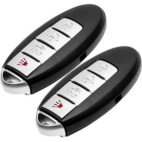 Remote Control Key Fob Replacement fits for Nissan Altima 2007-2012 Maxima 2009-2013 2014 Murano 370Z Infiniti EX35 FX35 G37 G25 Smart Proximity Keyless Entry FCCID: KR55WK48903 KR55WK49622 (2PCS)